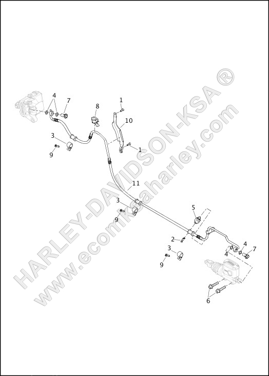 BRAKE LINES, REAR - NON-ABS